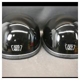 AHP DOT Motorcycle Half Helmets ï¿½ Pair, Black