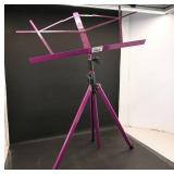 Foldable Metal Music Stand ï¿½ Pink (Adjustable...