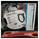 BDK Faux Fur Steering Wheel Cover + Curved...