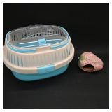 Small Plastic Pet Travel Carrier with Ceramic...