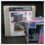 ORNAVO Foldable Storage Ottoman 12x12x12 +...