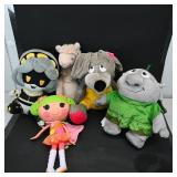 Assortment of 5 Stuffed Animal & Character Toys