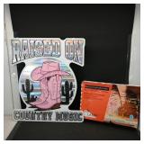 Raised On Country Music Acrylic Luminescent...