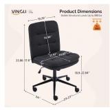 VINGLI Mid Back Armless Office Desk Chair,...