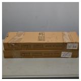 Two 5-60 Black Shoe Racks with Hooks (2)