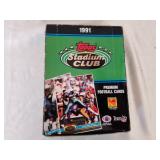 1991 Stadium Club Football Sealed Wax Box