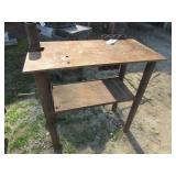 METAL WELDING TABLE W/ WELDING ROD HOLDERS 18X36