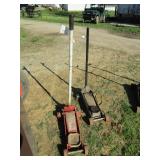 2- FLOOR JACKS , NEEDS OIL WORKS?
