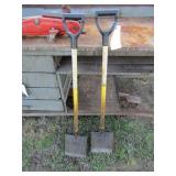 2- ROOFING SHOVELS