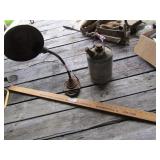 4FT VALLOW FLOOR COVERING ADV. YARD STICK, VINTAGE