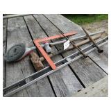 SQUARE, 4 FT LEVEL, SLEDGE, TIRE TOOLS