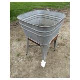 SINGLE WASH TUB W/ STAND