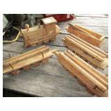 WOOD TOY TRAIN 5 PIECES