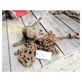 11/2 TON RATCHET COME-A-LONG W/LONG CHAIN