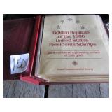 GOLDEN REPLICAS OF THE 1986 US PRESIDENTS