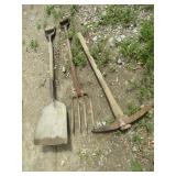 SHOVEL, POTATO FORK, PICK
