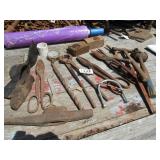 MILK CRATE FULL OF TOOLS