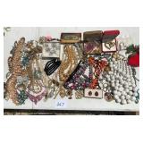 COSTUME JEWELRY ,NECKLACES,EARRINGS, RINGS,