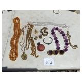 NECKLACES,EARRINGS, - STERLING SILVER BRACELET