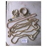 SIMULATED PEARL NECKLACES & BRACELETS