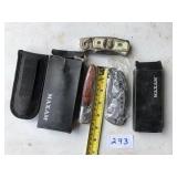 2- MAXAM  KNIVES, HUNDRED DOLLAR BILL COLLECTOR