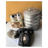 GEMCO CREAM &SUGAR, ALUM PIE CARRIER,ROTARY DAIL