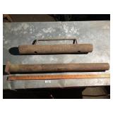 2- T-POST DRIVERS-ONE W/ HANDLES NOT VERY HEAVY