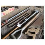 3-TIRE TOOLS,BAR CLAMP,SAW, HANDLE