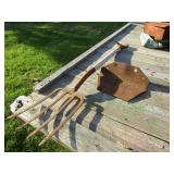 POTATO FORK, TRACTOR FRONT HITCH