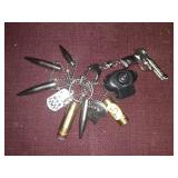 BULLET KEY CHAIN, GUN LOCK