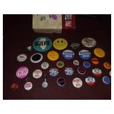 LARGE LOT OF POLITGAL PINS, NIXION, OGILRIE,