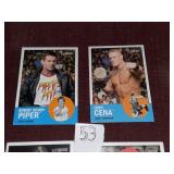 4 VINTAGE TOPPS WRESTLING CARDS- HOGAN, PIPER,