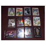 12 FOOTBALL ROOKIE CARDS, VINTAGE CARDS