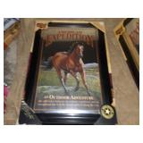 AMERICAN EXPEDITION FRAMED HORSE MIRROS  SIGN