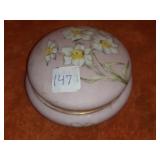 ANTIQUE PINK HAND PANTED PORECELAIN LIMOGES