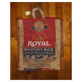 VINTAGE ROYAL BASEMATI RICE GUNNY SACK HAND BAG