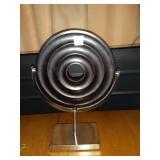 CHROME METAL DESIGNER HOME DECOR SCUPLTURE 16X11