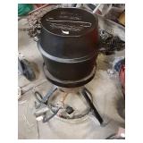 LARGE CAST IRON CAMP CHEF TURKEY DUTCH OVEN &