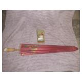 OLD CHINESE MARBLE EGG & PARASOL