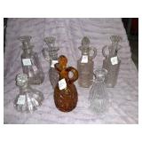 VINTAGE LOT OF CUT GLASS CRUETS