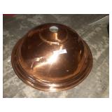 LARGE VINTAGE COPPER & WHITE PARCELAIN