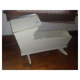 ANTIQUE PRIMITIVE WOODEN BABY CRADLE
