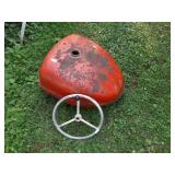 OLD ALLIS-CHALMERS TRATOR GAS TANK & STEERING