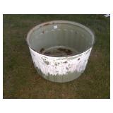 LARGE ANTIQUE WASHING MACHINE TUB/ PLANTER