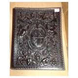 LARGE HAND TOOLED LEATHER ALBUM 17X13