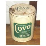LARGE COVO 110 LB. LARD TIN CAN W/ LID
