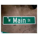 W. MAIN STREET SIGN