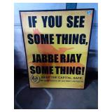 YELLOW & BLACK JANNER JAY SIGN 26X22
