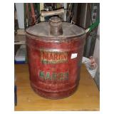OLD MARTIN 5 GAL. MOTOR OIL CAN