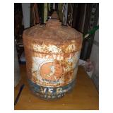 ANTIQUE MARATHON MOTOR OIL CAN 5 GAL